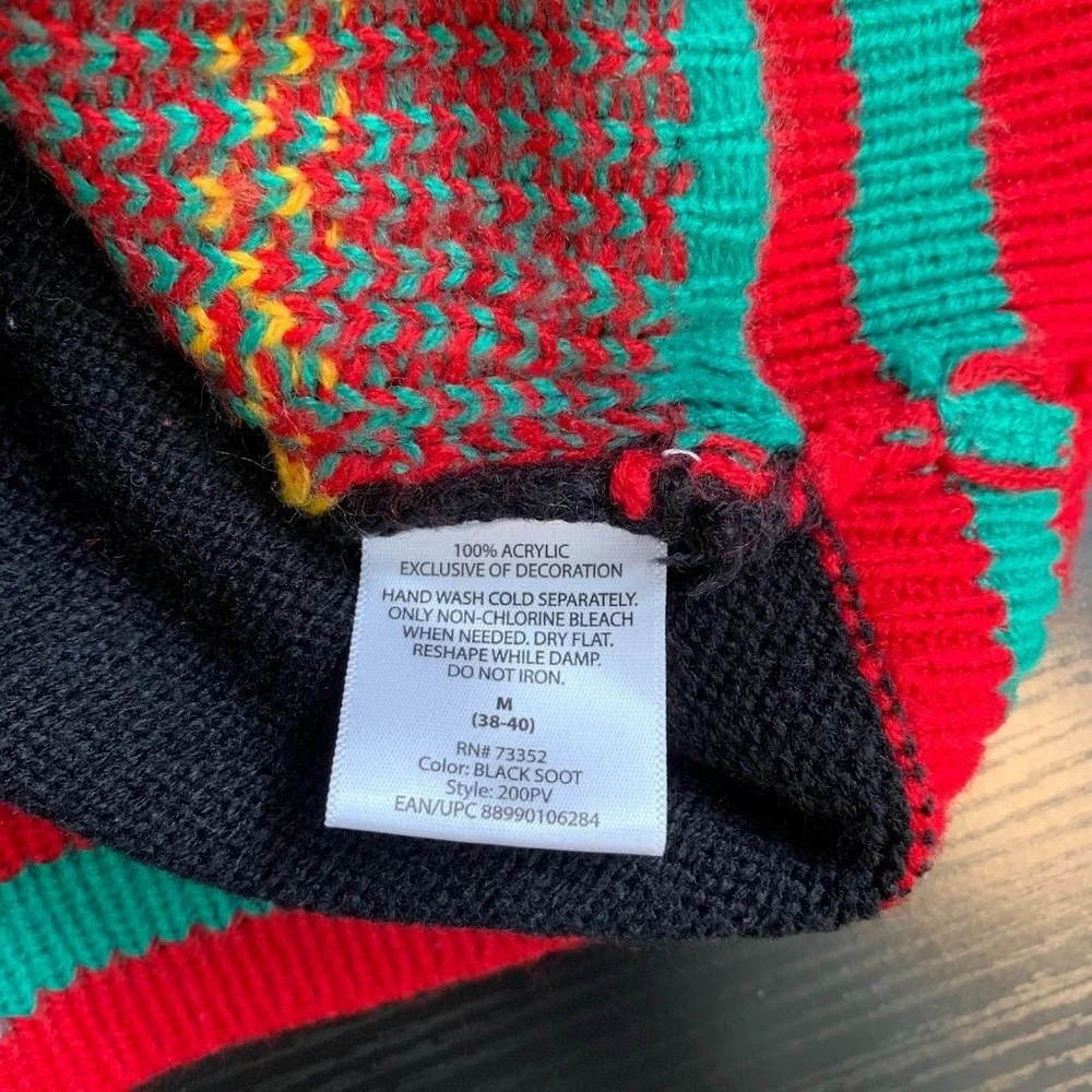 Jolly Sweaters Knit‎ Christmas Sweater Holiday Poinsettia Women's M